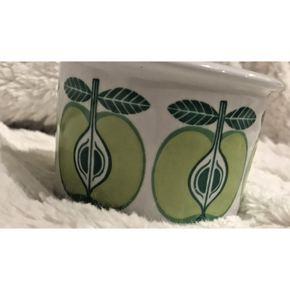 Vintage Arabia Green Apples Jam Jar MCM Finland 1960's No Lid 2.5" (H) 3.5(W) - Picture 6 of 6